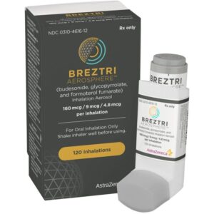 Kjøp Breztri Aerosphere inhalator på nett (budesonid/glykopyrrolat/formoterolfumarat)